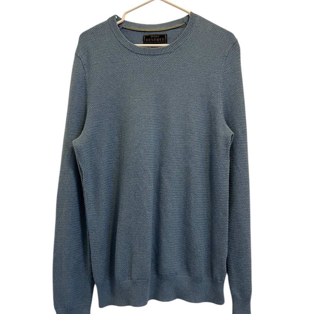 JoS. A. Bank Reserve Men's SzM Blue Cashmere Blend Sweater
